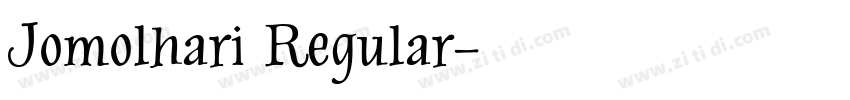 Jomolhari Regular字体转换